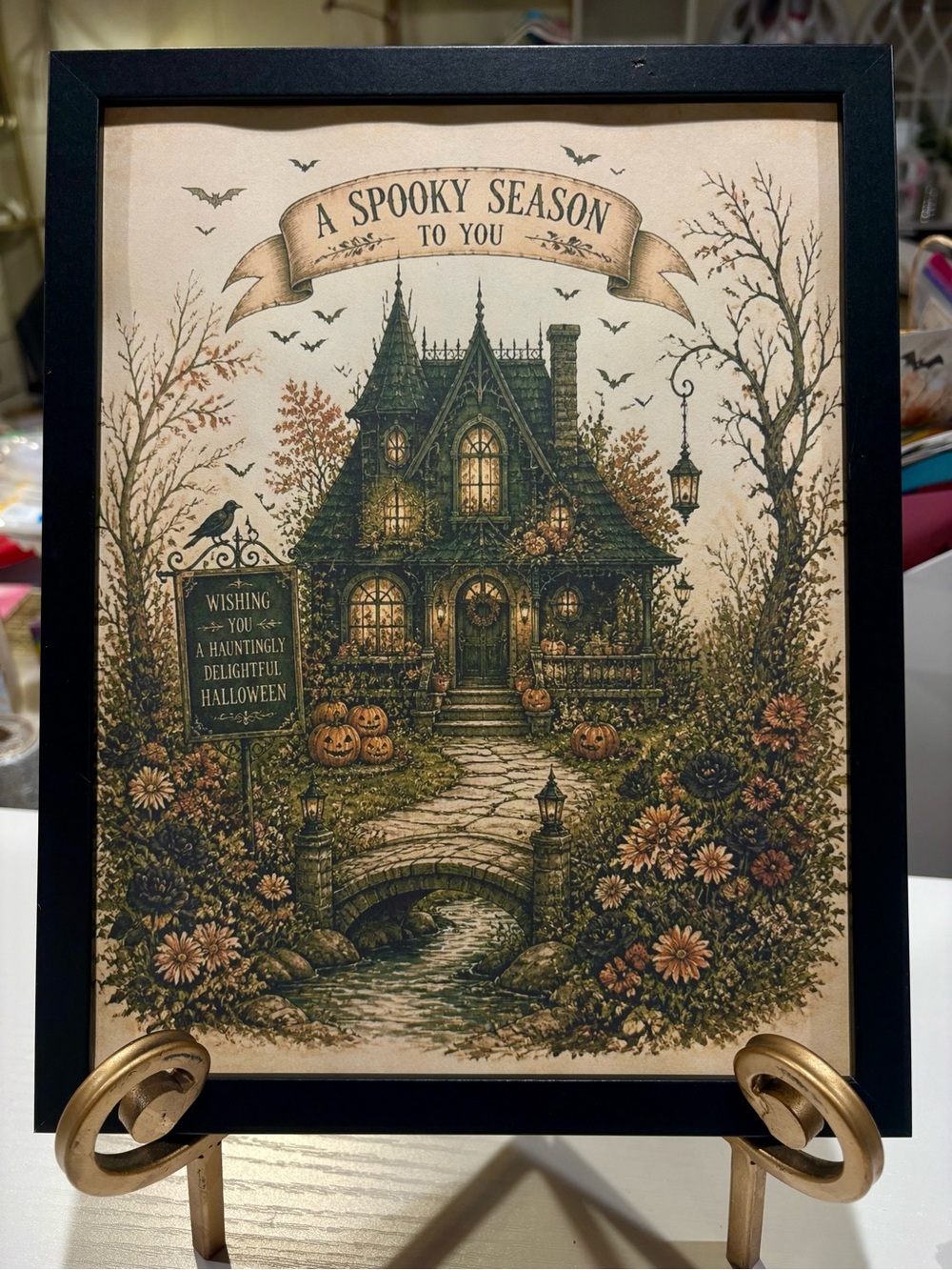 A Spooky Season to You Framed 8x10 Halloween Art